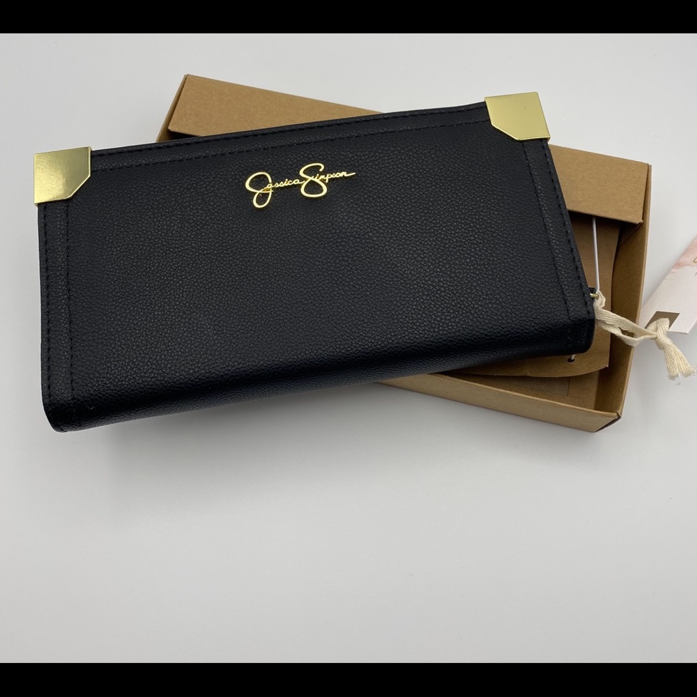Jessica Simpson Frankie Wallet, Black